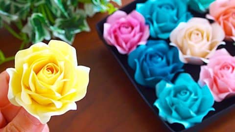 How to Make Paper Roses | DIY Joy Projects and Crafts Ideas