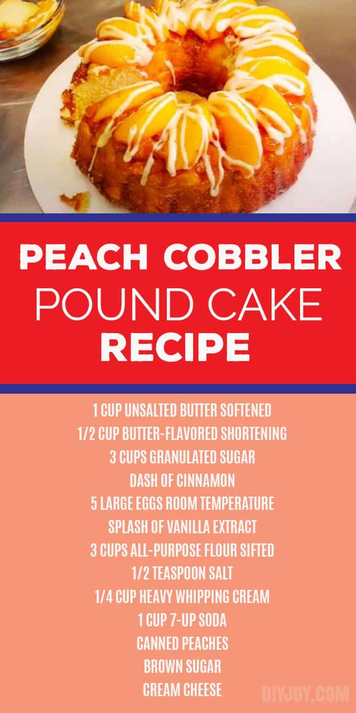 How To Make Peach Cobbler Pound Cake