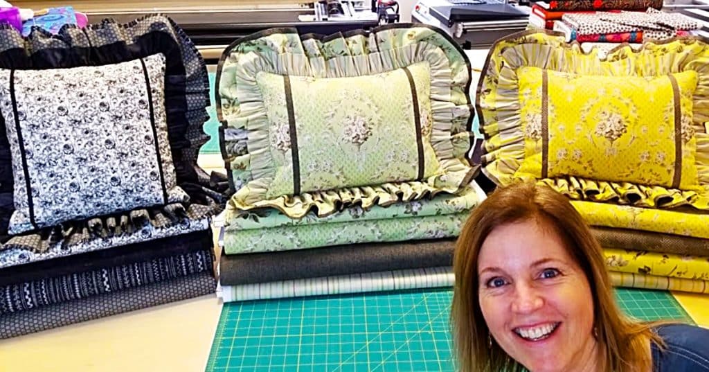 How To Make A Double Ruffled Pillow Sham