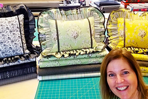 How To Make A Double Ruffled Pillow Sham