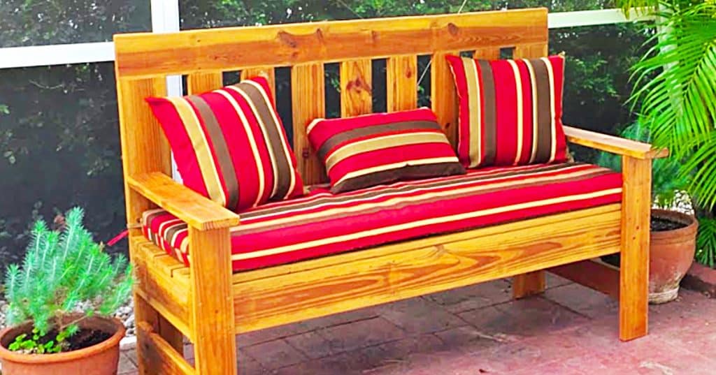 How To Make An Outdoor Bench From Scrap Wood