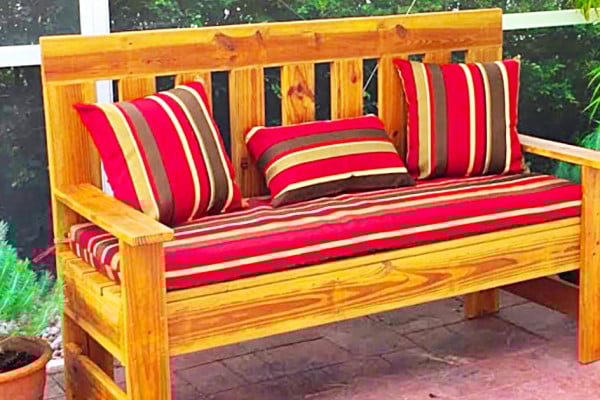 How To Make An Outdoor Bench From Scrap Wood