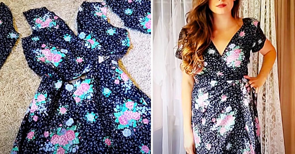 How To Sew A Wrap Dress In A Few Steps Without A Pattern