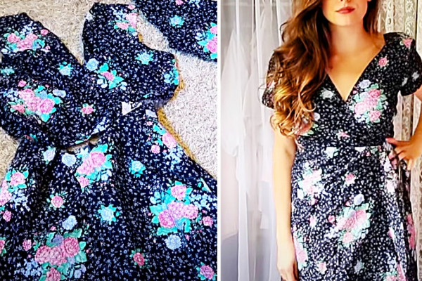 How To Sew A Wrap Dress In A Few Steps Without A Pattern