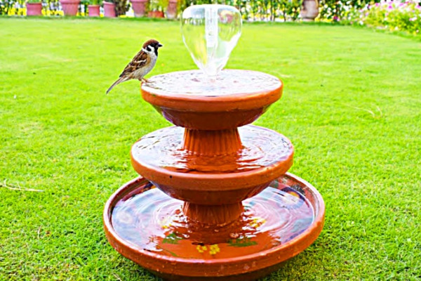 How To Make A Birdbath Using Terracotta Pant Saucers From Home Depot Garden Center