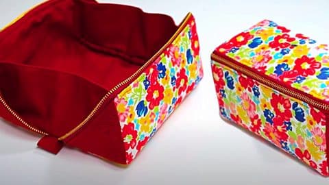 How To Sew An Open Wide Zipper Pouch | DIY Joy Projects and Crafts Ideas