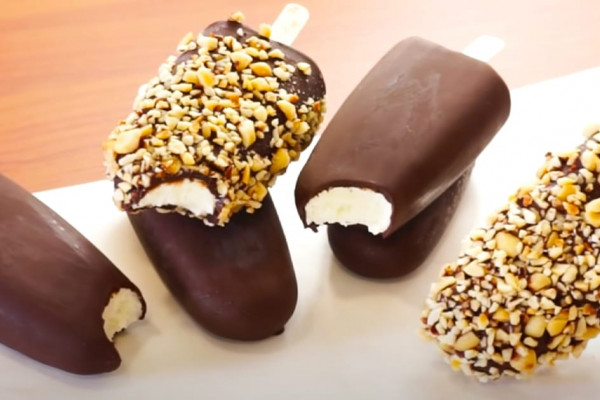 3-Ingredient Chocolate Ice Cream Bars Recipe
