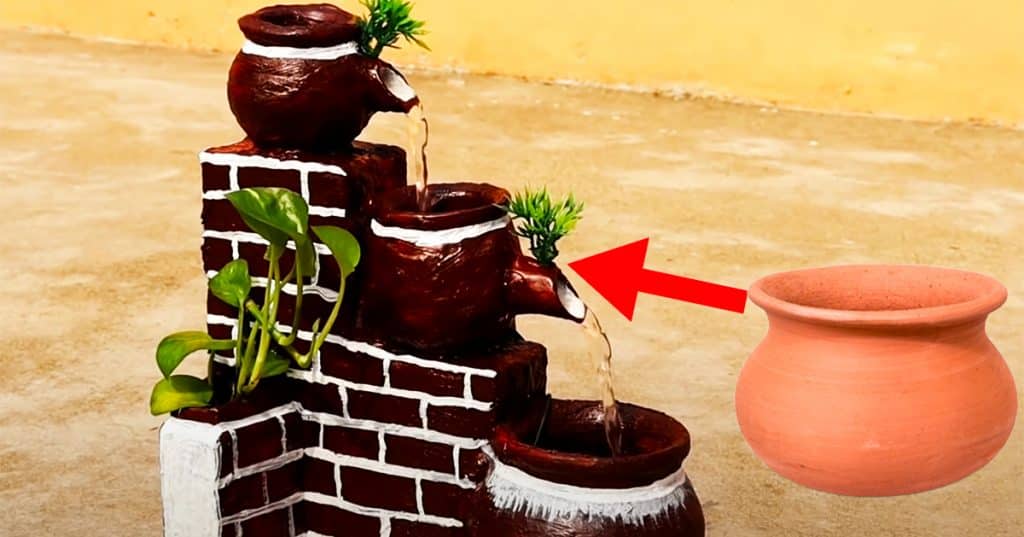 DIY Indoor Terracotta Water Fountain | Outdoor Crafts