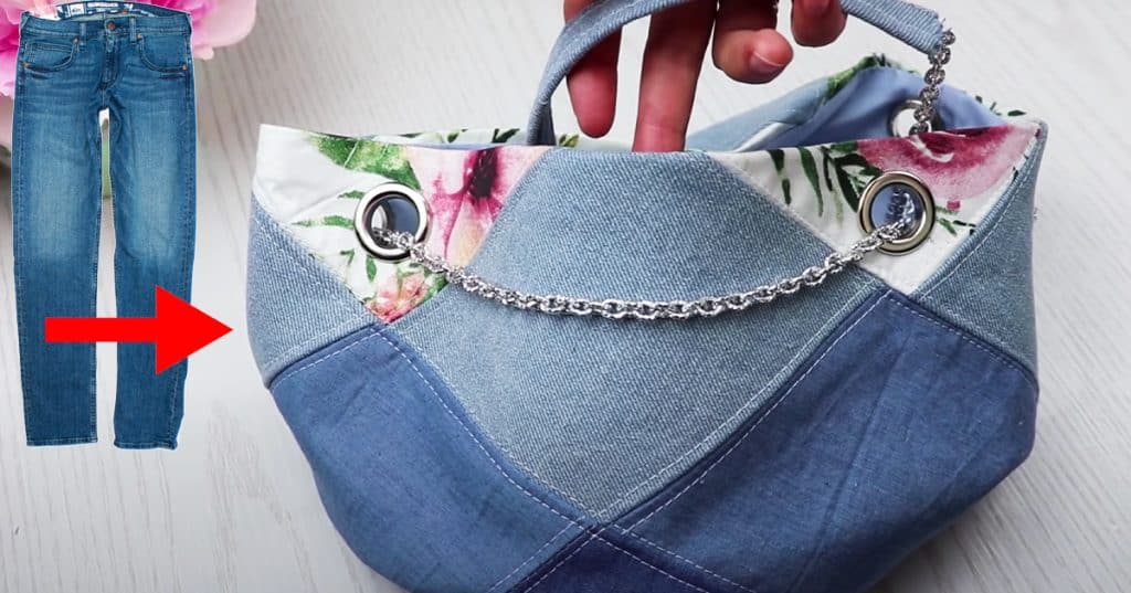 How To Make A Bag Out Of Old Jeans | DIY Sewing Crafts