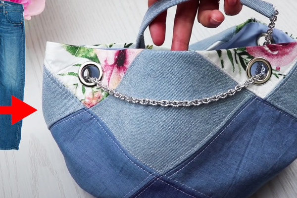 How To Make A Bag Out Of Old Jeans | DIY Sewing Crafts