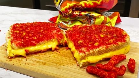 Flaming Hot Cheetos Grilled Cheese Sandwich Recipe | DIY Joy Projects and Crafts Ideas