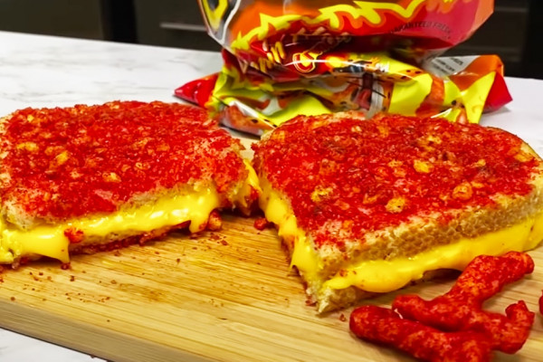 Flaming Hot Cheetos Grilled Cheese Sandwich Recipe