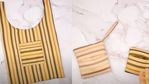 How To Make Foldable Shopping Bag | DIY Joy Projects and Crafts Ideas