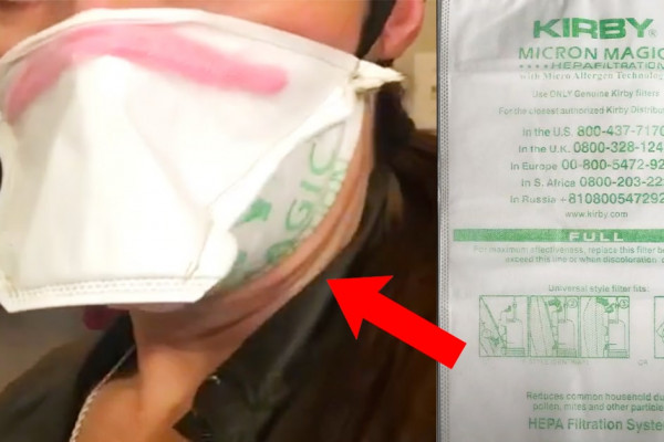 How To Make HEPA Vacuum Bag Filter Mask | DIY Sewing