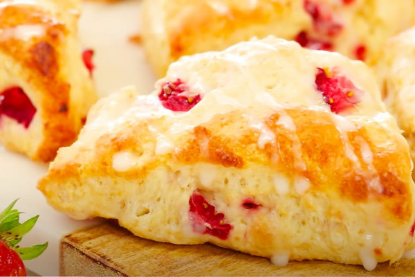 How To Make Strawberry Scones | Baking Recipes