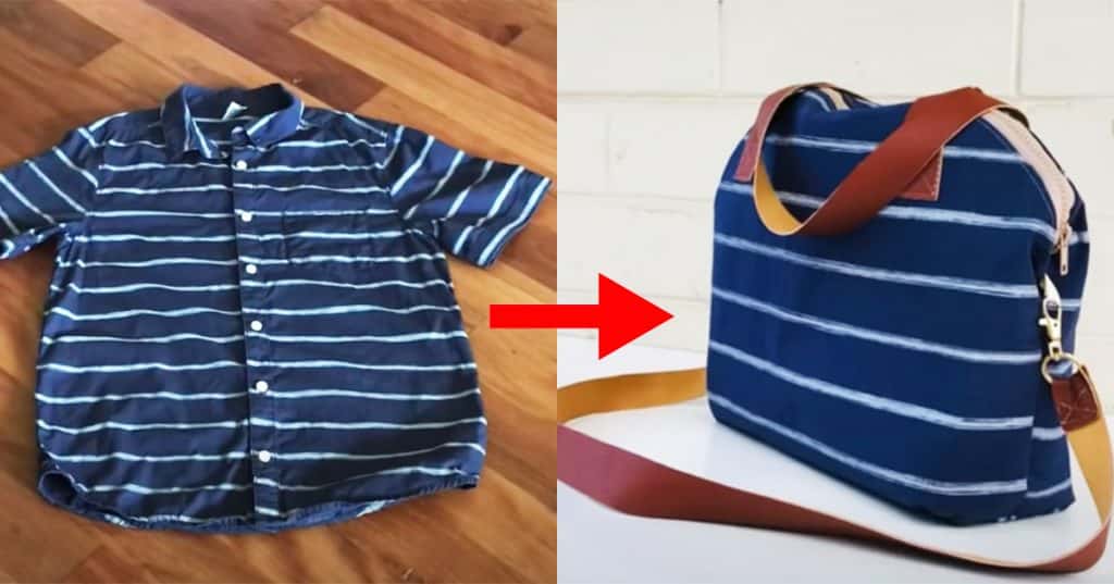 How To Recycle Shirts Into A Crossbody Bag | Recycle Crafts