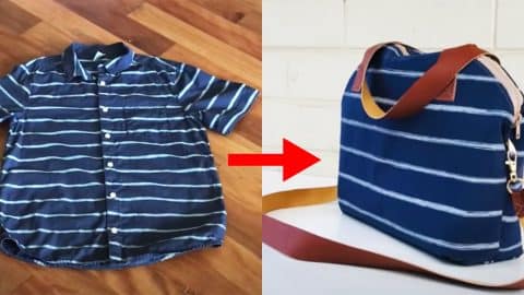 How To Recycle Shirts Into A Crossbody Bag | DIY Joy Projects and Crafts Ideas