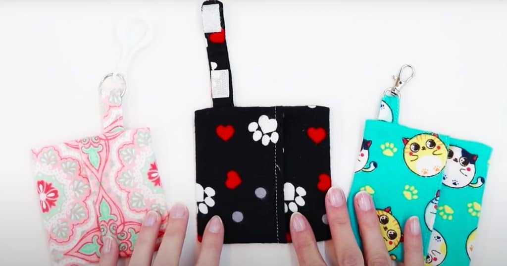 How To Sew A Face Mask Keychain Case | Sewing Crafts
