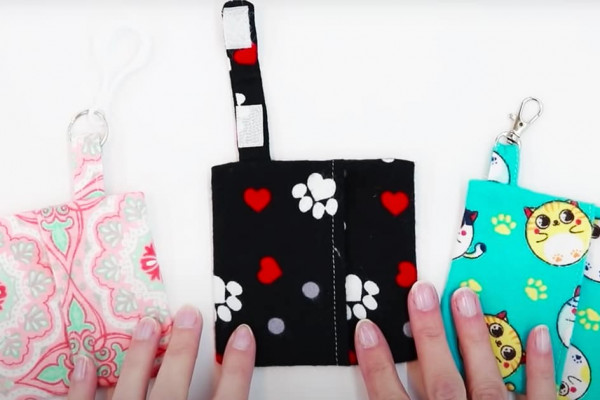 How To Sew A Face Mask Keychain Case | Sewing Crafts
