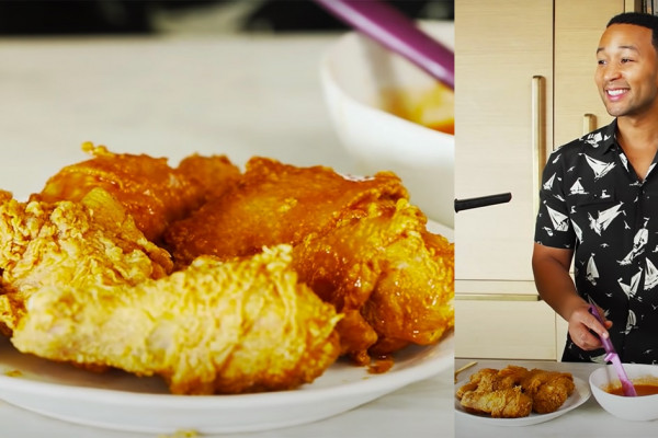 John Legend's Fried Chicken With Spicy Honey Butter Recipe