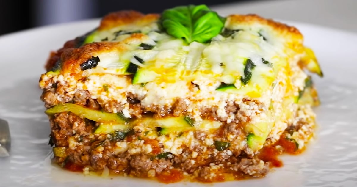 Low-Carb Zucchini Lasagna Recipe | DIY Joy Projects and Crafts Ideas