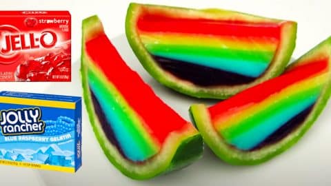 Rainbow Jelly Watermelon Candy | DIY Joy Projects and Crafts Ideas