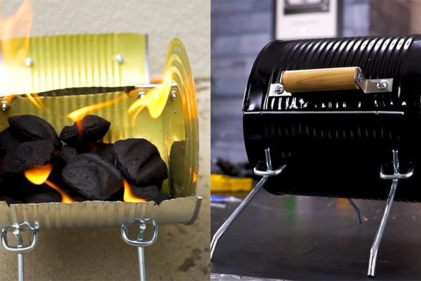 Turn A Large Can Into A BBQ | Reusable Hack