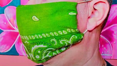 No-Sew Bandana Face Mask With A Coffee Filter Barrier | DIY Joy Projects and Crafts Ideas