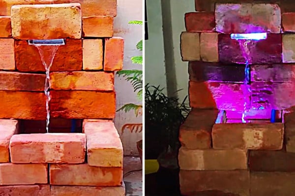 How To Build A Brick Waterfall