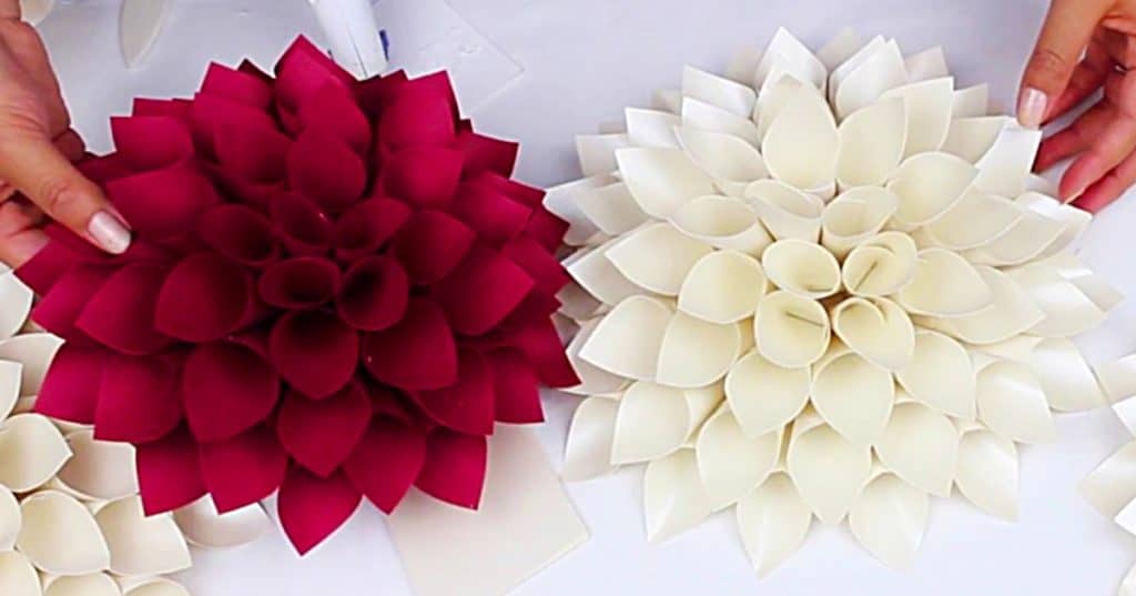 How To Make Paper Dahlias