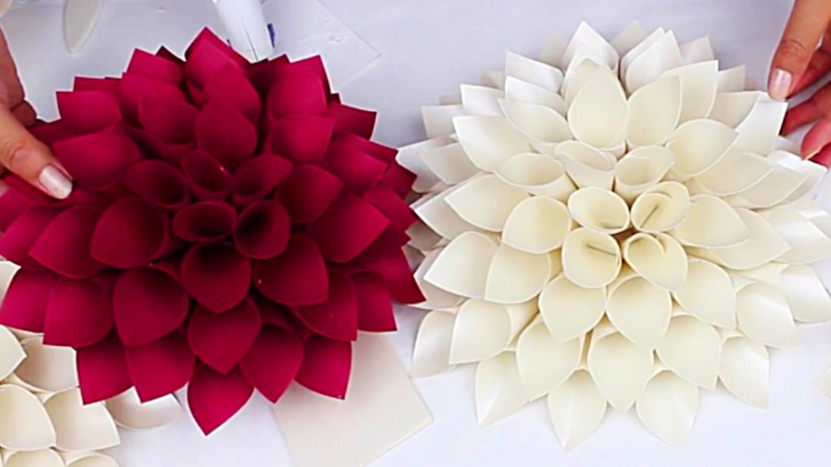 Paper Dahlia - Simple DIY Gift Topper - Polished Habitat