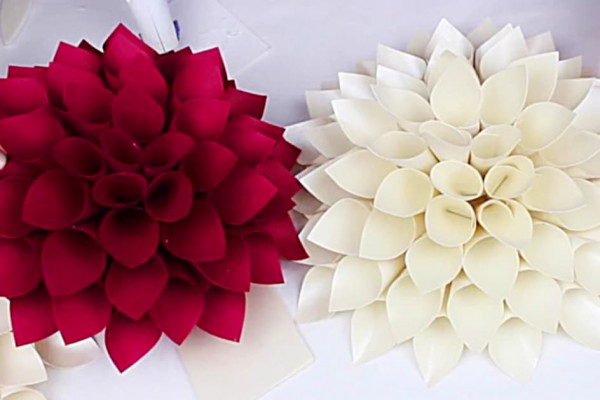 How To Make Paper Dahlias