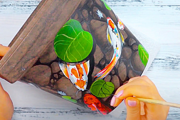 How To Paint A Clay Pot With Acrylics