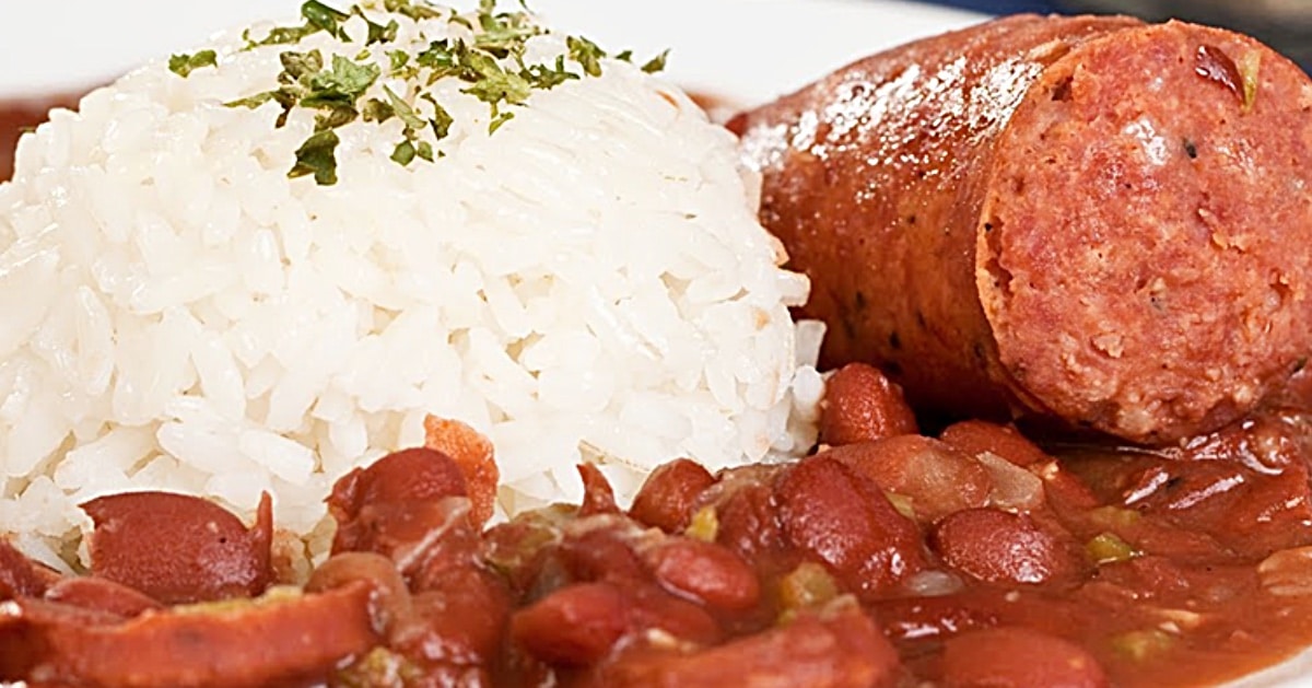 Crockpot Cajun Red Beans And Rice Recipe With Andouille Sausage | DIY Joy Projects and Crafts Ideas