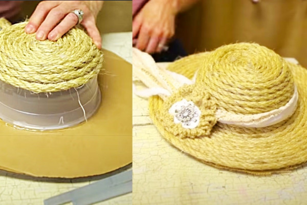 How To Make A Decorative Hat With Sisal Twine