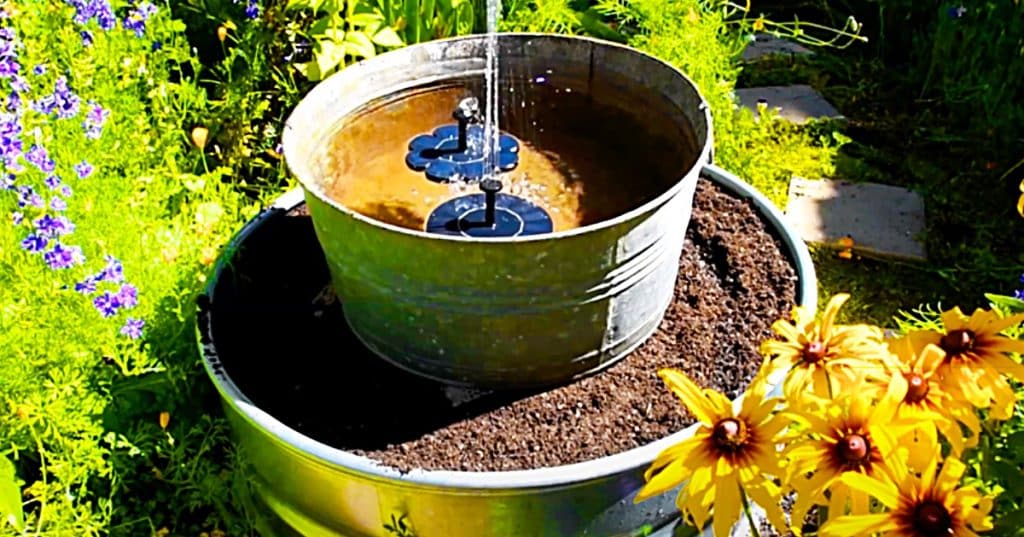 How To Make A Stock Tank Planter And Fountain