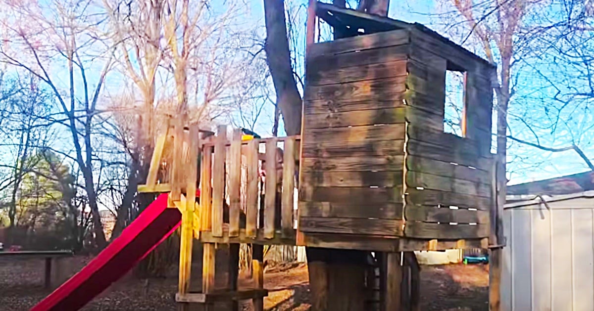 How To Make A Tree Fort For $100 | DIY Joy Projects and Crafts Ideas