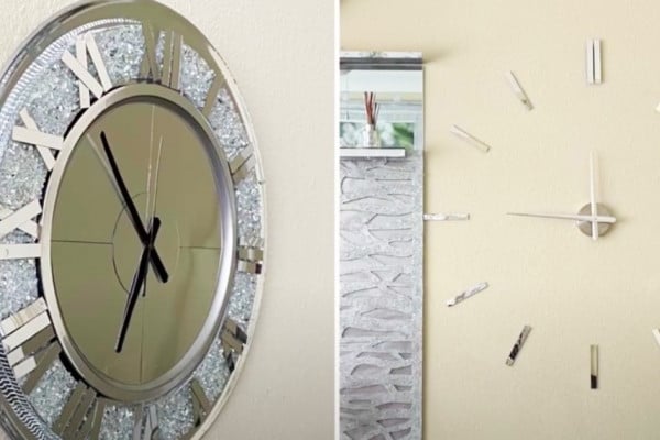 How To make Two Versions Of A Glam Oversized Wall Clock