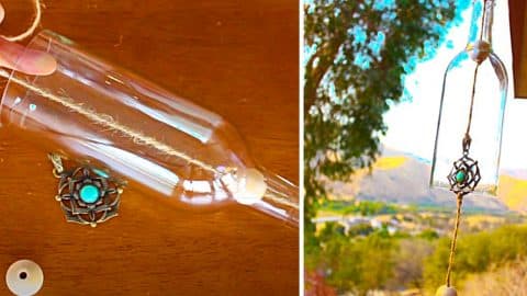 How To Make A Wine Bottle Wind Chime | DIY Joy Projects and Crafts Ideas