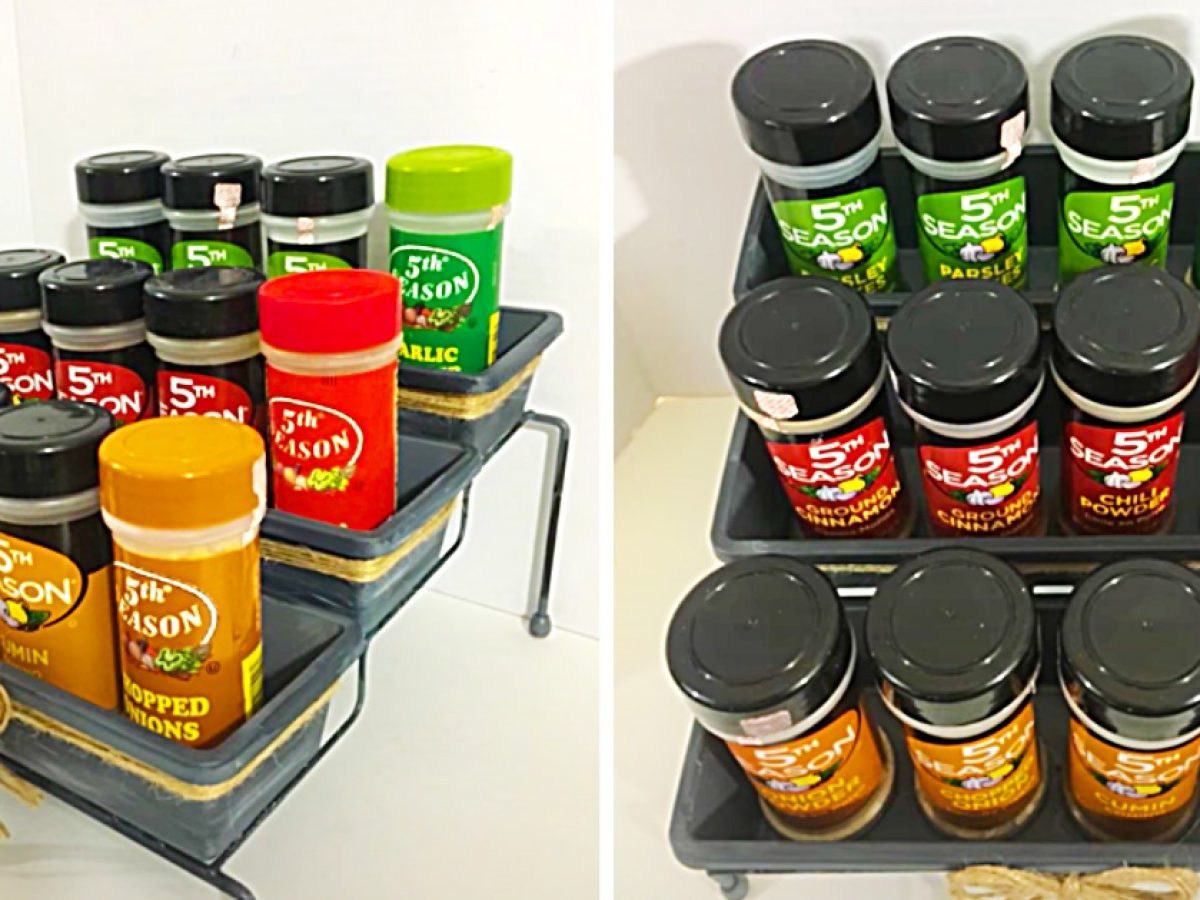 How To Make A Dollar Tree 3 Tiered Spice Rack