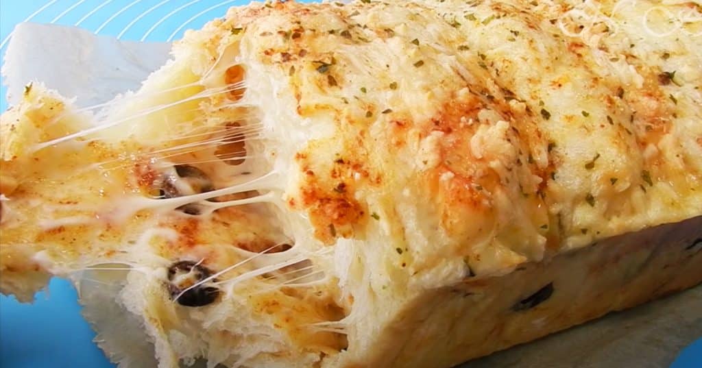 Cheese Olives Pull-Apart Bread Recipe | Homemade Recipes