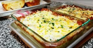 Cheesy Spaghetti Bake Recipe