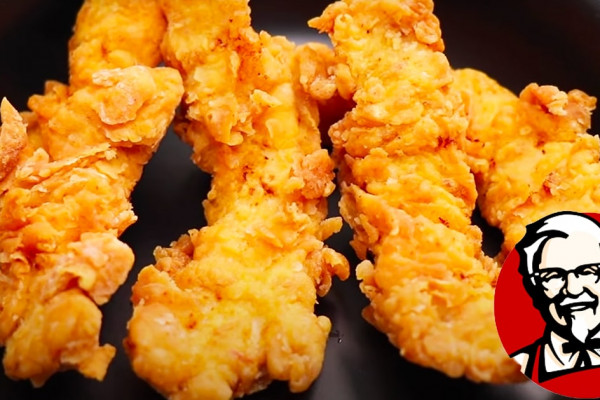 Copycat KFC Style Crispy Chicken Strips Recipe | Copycat Recipes