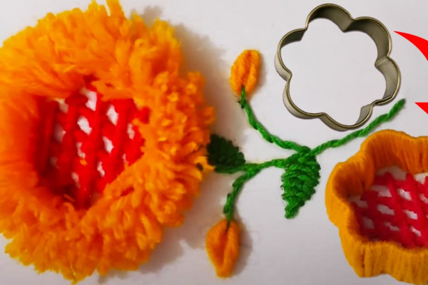 DIY Cookie Cutter Embroidery Flower Design | Embroidery Designs