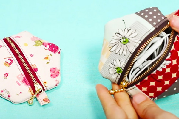 Sewing Project: DIY Earphone Pouch - Easy and Simple Crafts