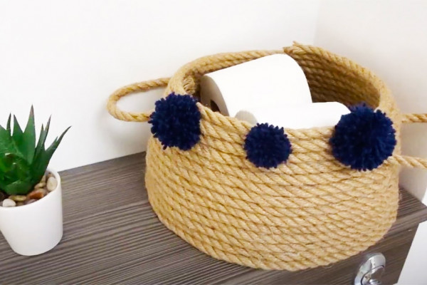 How To Make A Rope Basket - Jute String Crafts