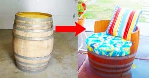 Upcycled Project: DIY Wine Barrel Chair