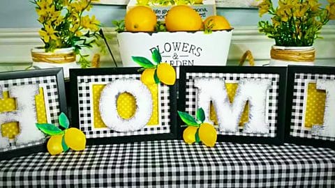 How To Make a DIY Dollar Tree Lemon Sign | DIY Joy Projects and Crafts Ideas