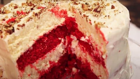 How To Make Red Velvet Cheesecake Cake | DIY Joy Projects and Crafts Ideas