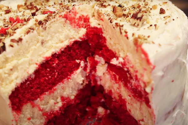 How To Make Red Velvet Cheesecake Cake | Dessert Recipes